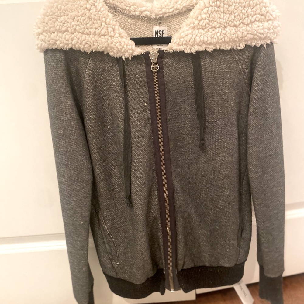 NSF grey marked sip sweatshirt
